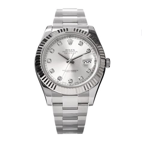 rolex datejust 18k white gold &|rolex oyster perpetual diamond bezel.